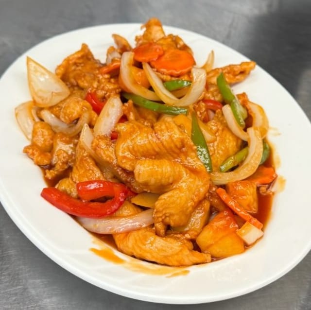 Sweet & Sour Chicken.