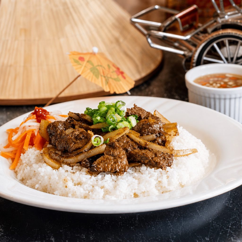 Lemongrass Steak Broken Rice.