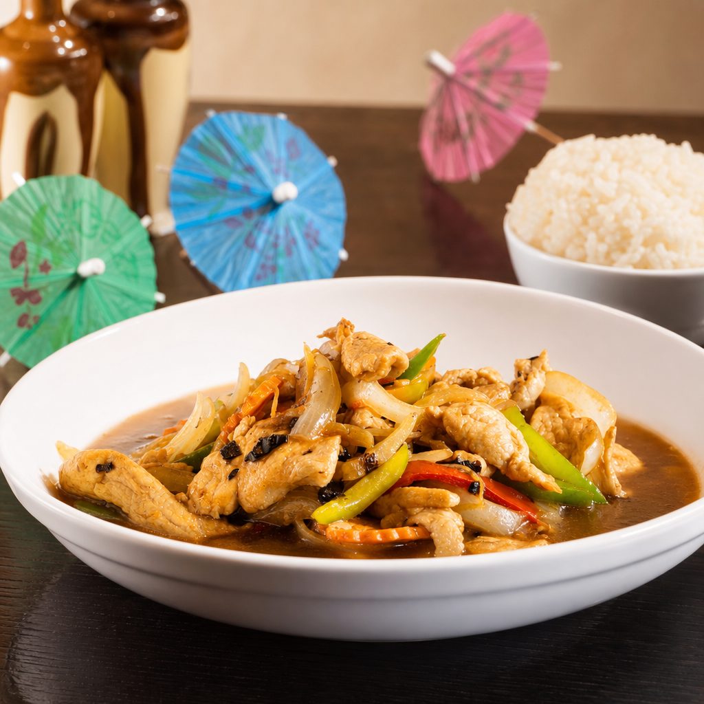 Chicken Black Bean Sauce.