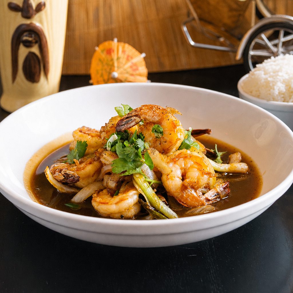 Caramelized Shrimp.