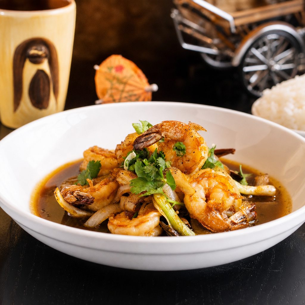 Caramelized Shrimp.