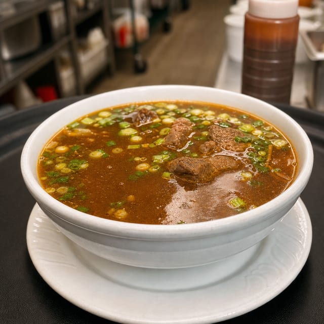 Beef Stewed Noodle Soup.