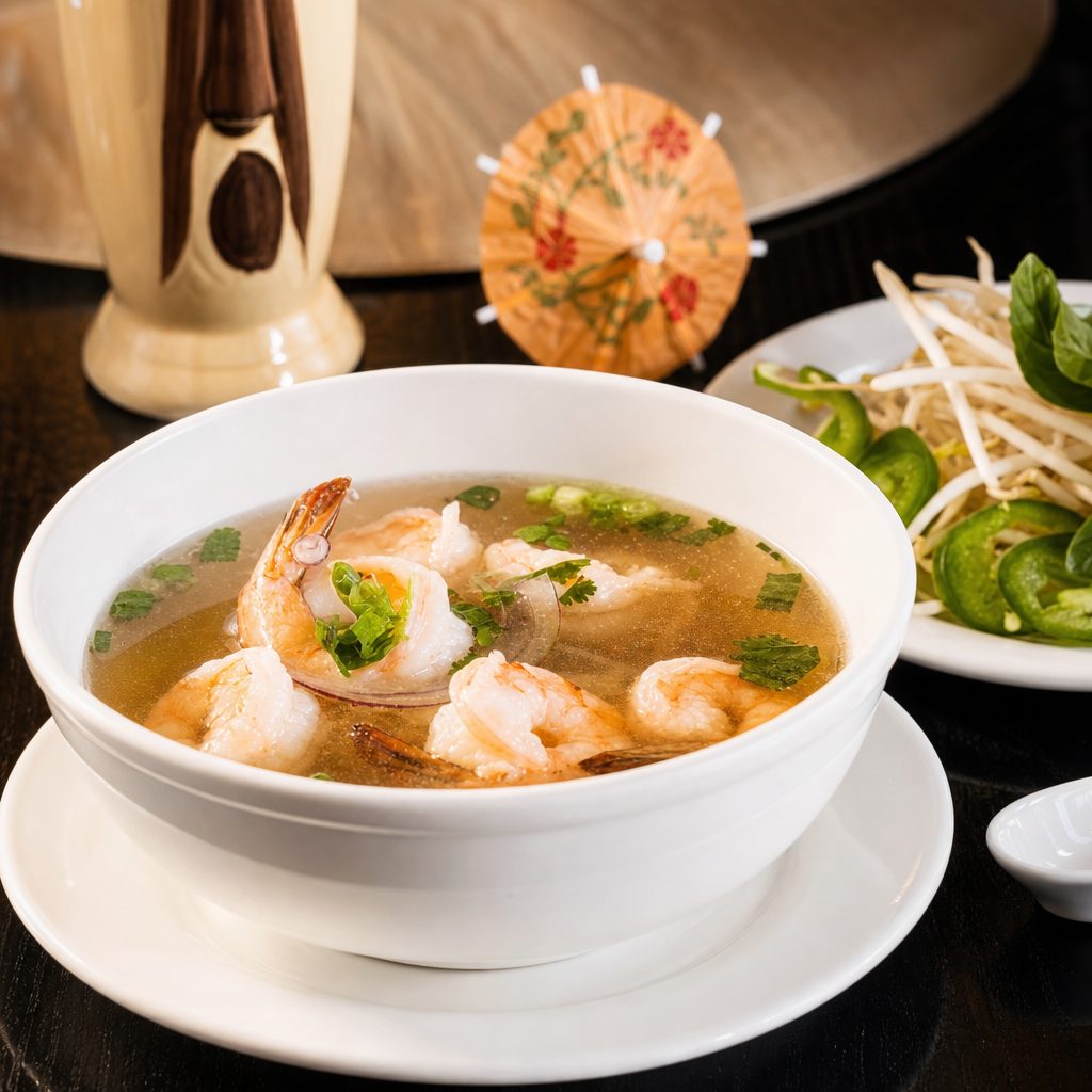 Shrimp Noodle Soup.