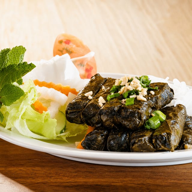 Stuffed Grape Leaves.