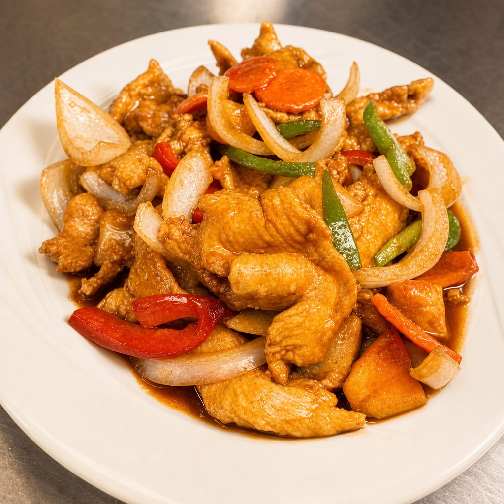 Sweet & Sour Chicken.